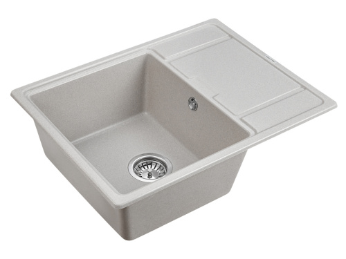 Кухонная мойка Paulmark FLUGEN 50-650 PM216550-GR 65х50 цвет серый - фото 2